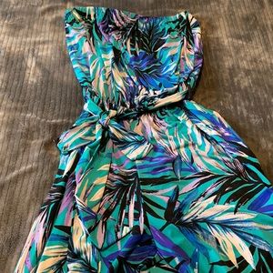 Floral Print Halter Jumpsuit